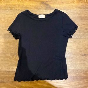 Altard State Black Crop Top Size Small